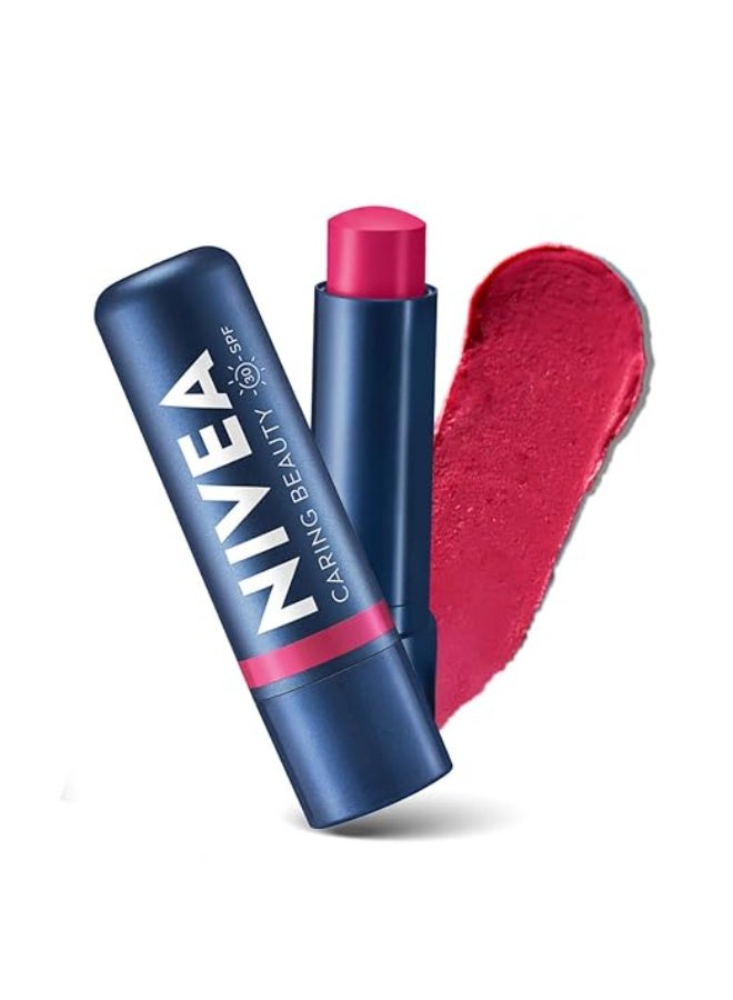 نيفيا بلسم الشفاه المرطب والملون من نيفيا، لون وردي، 4.8 جرام | ملون للشفاه والخدود مع عامل حماية من الشمس SPF 30 - Image 1